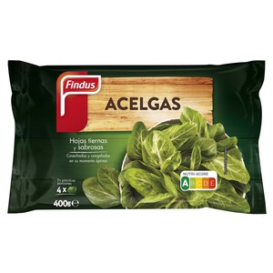 Imagen de FINDUS Acelgas en hojas seleccionadas y congeladas en menos de 1 día FINDUS 400 g.
