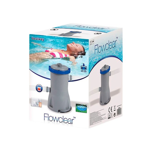 Bomba depuradora de piscina Flowclear 3028 l/h BESTWAY.