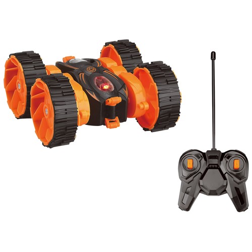 Coche radiocontrol con luces y 27 MHz, color naranja o azul, ONE TWO FUN ALCAMPO.