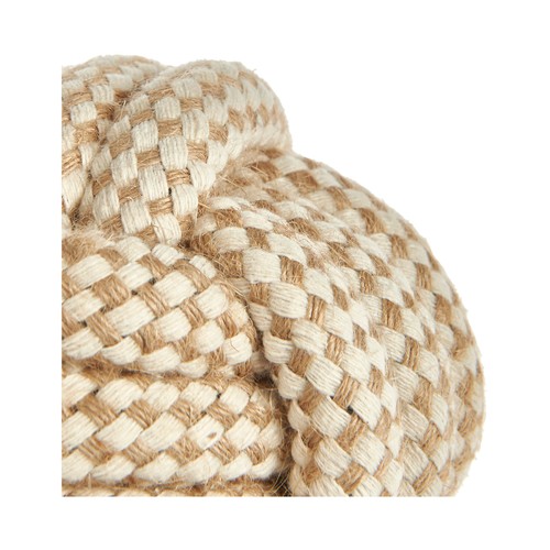 PRODUCTO ALCAMPO Juguete para perro con forma de nudo de cuerda de 9 cm.