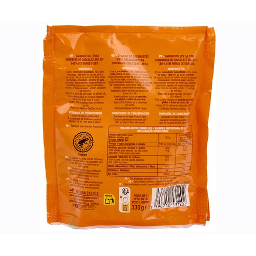 PRODUCTO ALCAMPO Grajeas de cacahuetes chokawette 330 gr.