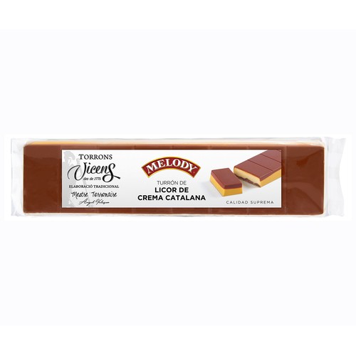 VICENS Turrón de licor crema catalana melody 300 g.