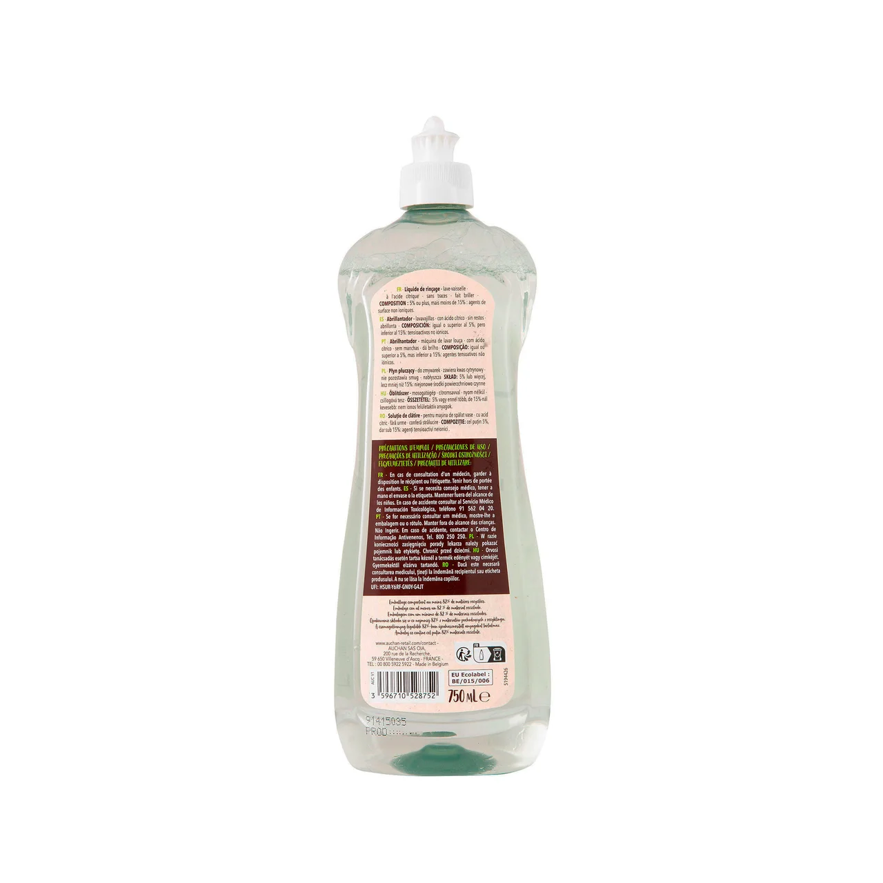 PRODUCTO ALCAMPO Abrillantador de lavavajillas 750 ml.
