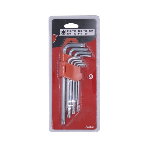 Juego de 9 llaves torx, PRODUCTO ALCAMPO.