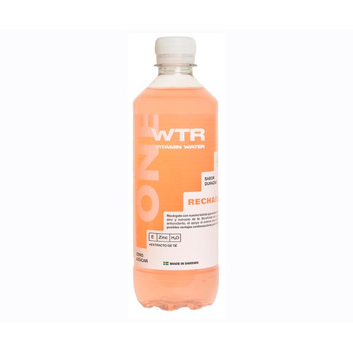 WTR ONE Bebida recarga melocotón 500 ml.
