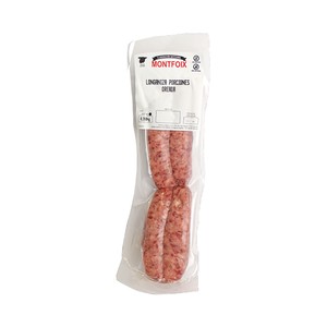 Longaniza oreada en porciones 280 g.