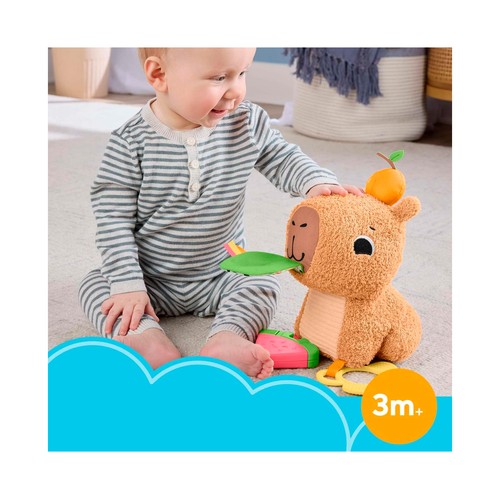FISHER PRICE  Capibara estímulos y Juego de Peluche interactivo +3 Meses