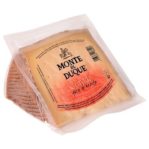 MONTE DEL DUQUE Queso mezcla curado, cuña.