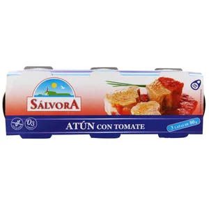 SÁLVORA Atún con tomate 52 g. pack 3 uds.