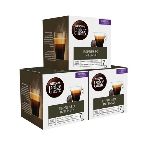 DOLCE GUSTO Café en cápsulas espreso intenso I7, 16 uds.
