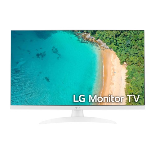 TV 68,6 cm (27") LED LG 27615S-WZ, Full HD, WEB OS 2HDMI 1USB, color blanco.
