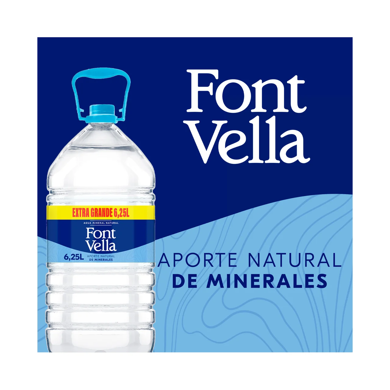 Agua mineral garrafa de 6,25 l.