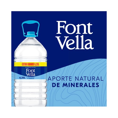 FONT VELLA Agua mineral garrafa de 6,25 l.