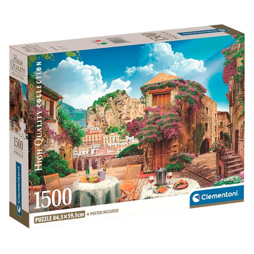 Puzzle 1500 Pcs Compact con poster incluido, modelos surtidos CLEMENTONI