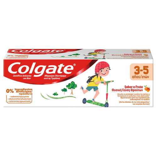 COLGATE Pasta de dientes infantil sabor fruta para niños de 3 a 5 años COLGATE 50 ml.