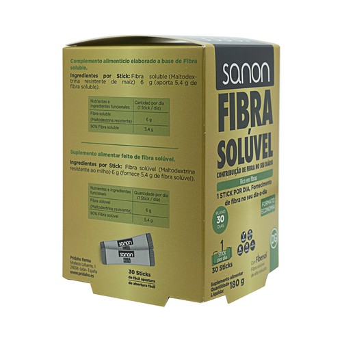 SANON Fibra soluble de alta disolución 30 sticks.