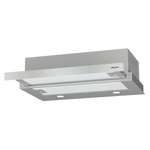 Campana telescópica HISENSE CH6TL4BX inox, capacidad extracción: 450 m3/h, velocidades: 3, motores: 1, A: 60cm