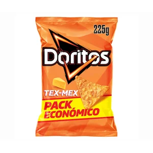 DORITOS Nachos de maíz con sabor a queso Tex Mex bolsa de 225 g.