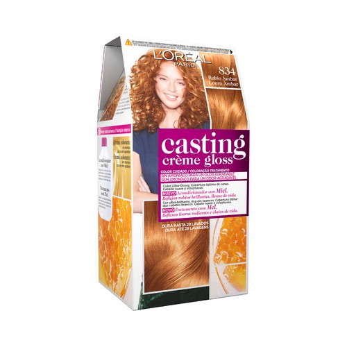 L´ORÉAL PARIS Casting créme gloss Baño de color tono 834 Rubio ámbar.