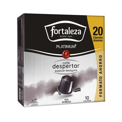 FORTALEZA PLATINIUM Café en cápsulas despertar 20 uds.