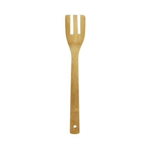 Tenedor de cocina fabricado en madera de bambú INALSA.
