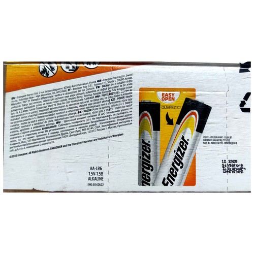 Pack de 8 pilas alcalinas AA, LR06, 1,5V, ENERGIZER Power.