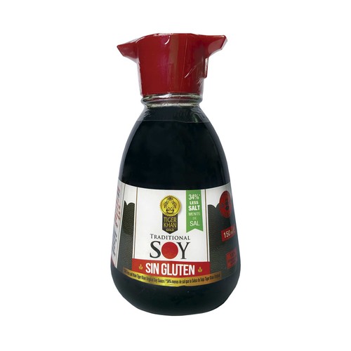 TIGER KHAN Salsa soja, baja en sal TIGER KHAN 150 ml