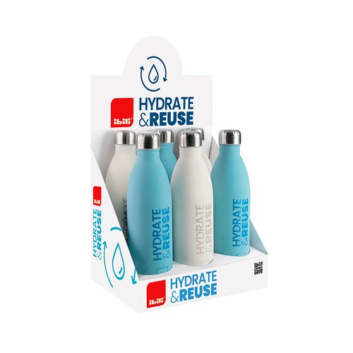 Botella termo de doble pared, 1 litro, IBILI