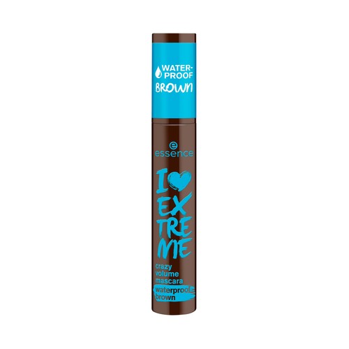 ESSENCE I love extreme crazy tono brown Máscara de pestañas waterproof efecto volumen extremo.