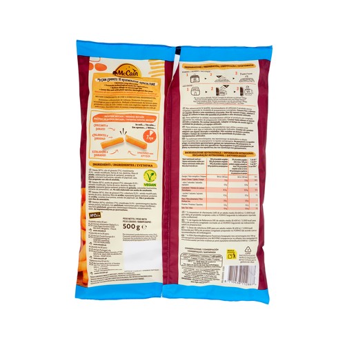 McCAIN Patatas prefritas y ultracongeladas, especiales para hacer sin aceite en el horno Forno express 500 g.