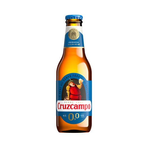 CRUZCAMPO Cerveza sin alcohol (0,0% Vol.) pack de 6 uds. de 25 cl.