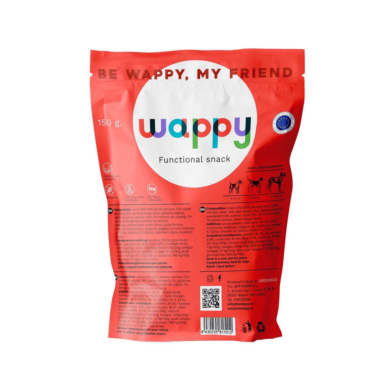 Snack functional joints 150 g.