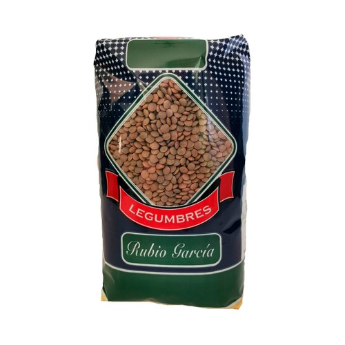 RUBIO GARCÍA Lenteja tipo Pardina paquete de 1 kg.