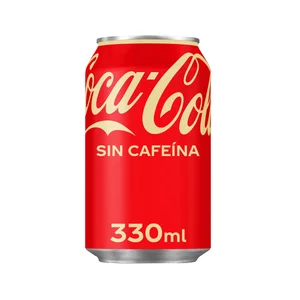 COCA COLA Refresco de cola sin cafeína lata de 330ml