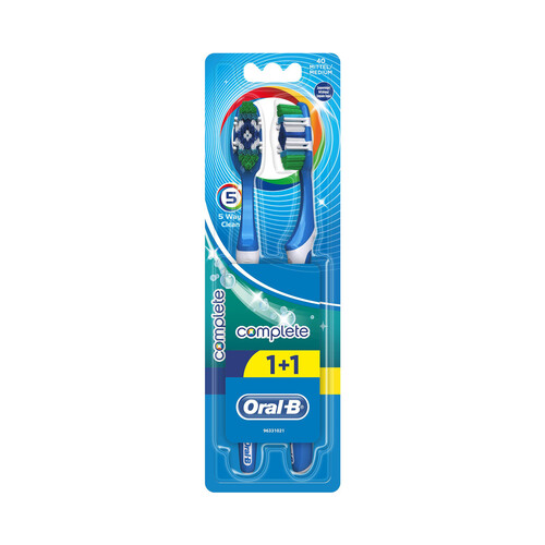 ORAL-B Cepillo de dientes con filamentos de dureza media ORAL B Complete 2 uds