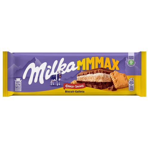 MILKA Chocolate con leche relleno de galleta MILKA 300 g.