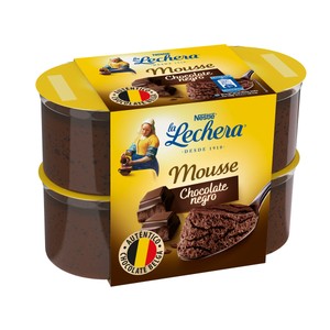 Imagen de LA LECHERA Mousse de chocolate con un 50% mínimo de cacao, de Nestlé 4 x 59 g.