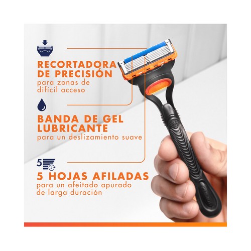 GILLETTE Fusion 5 Recambio de cuchillas de 5 hojas para maquinillas de afeitar 4 uds.