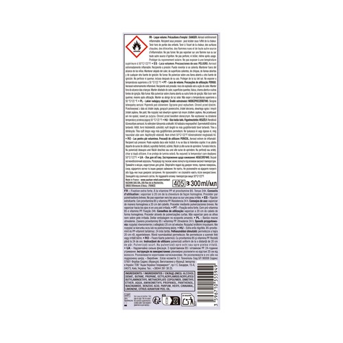 COSMIA Laca de pelo con pro-vitamina B5, fijación extra fuerte y efecto volumen 300 ml.