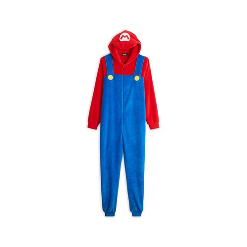 Pijama disfraz para hombre MARIO, talla S.