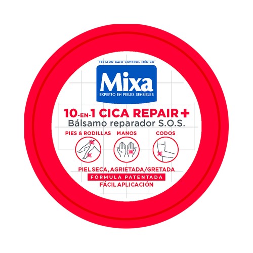 MIXA Cica repair+ Bálsamo reparador 10 en 1 para piel seca y o agrietada 150 ml.