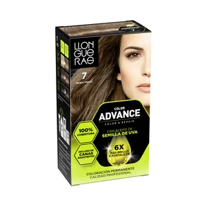 LLONGUERAS Color advance tono 7 rubio medio Coloración capilar permanente (tinte de pelo).