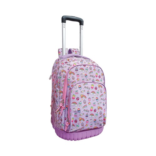 Mochila con ruedas 18x32x43 cm Rainbow Smile. MITOS