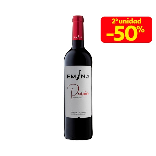 EMINA Pasión Vino tinto con D.O. Ribera del Duero botella 75 cl.