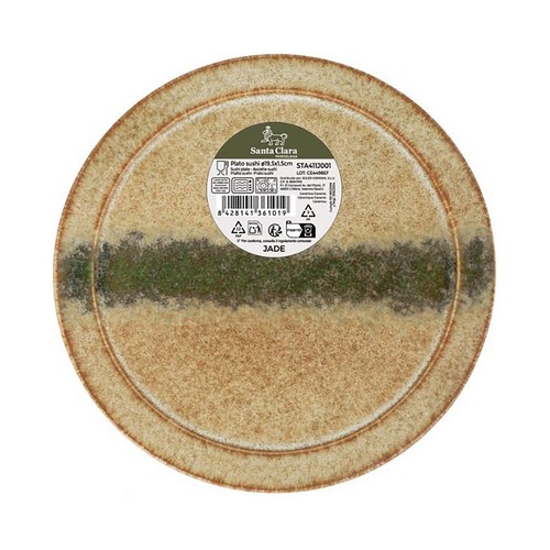 Plato para sushi  19.5cm jade, SANTA CLARA