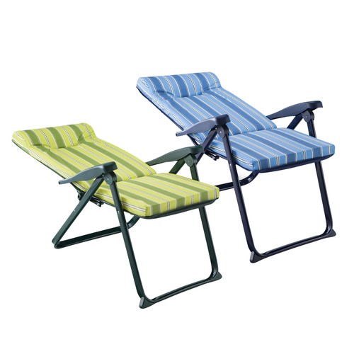 Sillón plegable de acero con 6 posiciones PRODUCTO ALCAMPO.