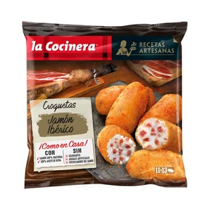 LA COCINERA Croquetas artesanas de jamón ibérico (100% nacional) Recetas artesanas 400 g.