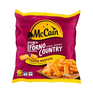Imagen de McCAIN Patatas con corte rústico, prefritas y ultracongeladas, para hacer al horno Forno country 650 g.