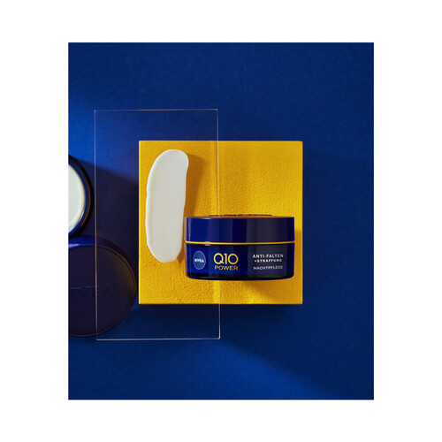 NIVEA Crema antiarrugas de noche con acción regeneradora, para todo tipo de pieles NIVEA Q10 Power 50 ml.