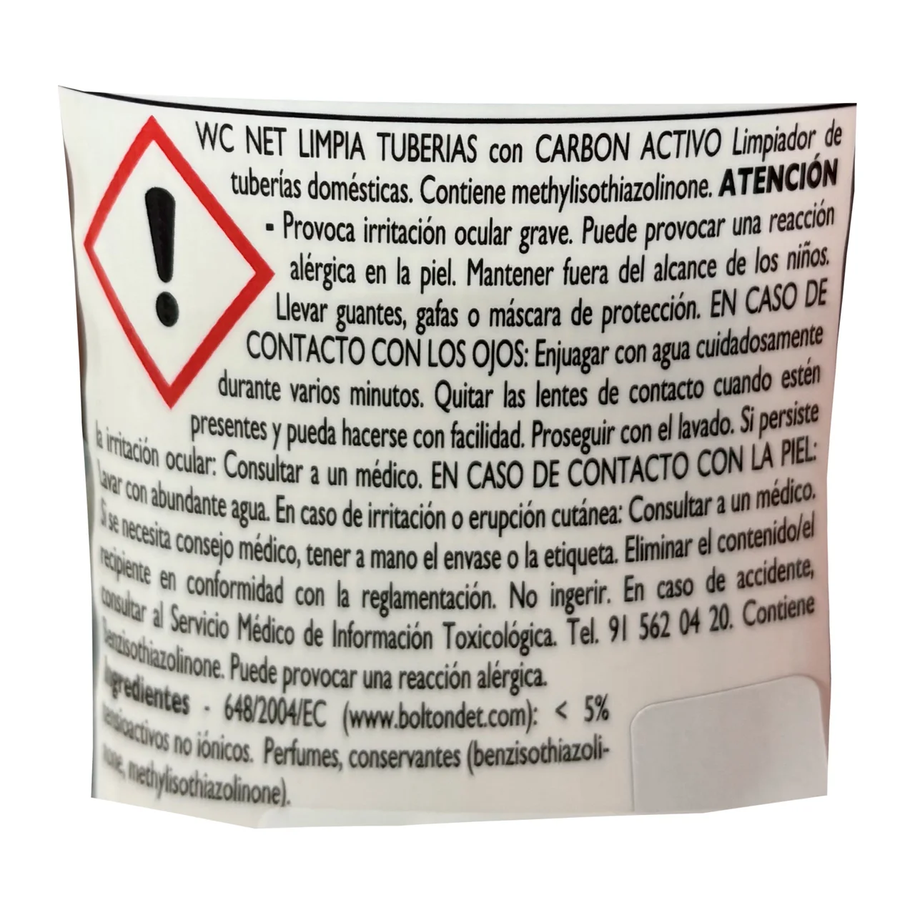 Desatascador de tuberías con carbón activo 700 ml.